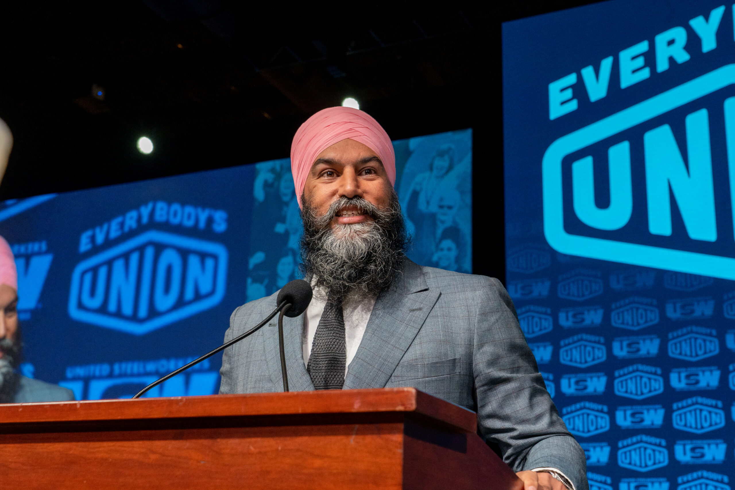 Jagmeet Singh at the international convention
